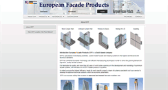 Desktop Screenshot of efpeurofacade.com